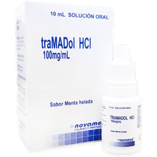 Tramadol 100 Mg/Ml Frasco X 10 Ml Solución Oral Novamed
