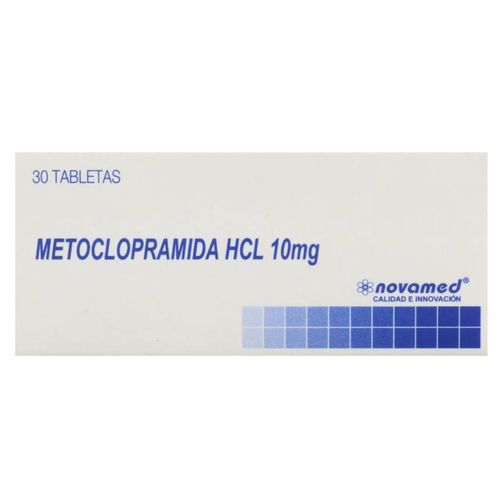 Metoclopramida Novamed 10 mg Caja X 30 Tabletas