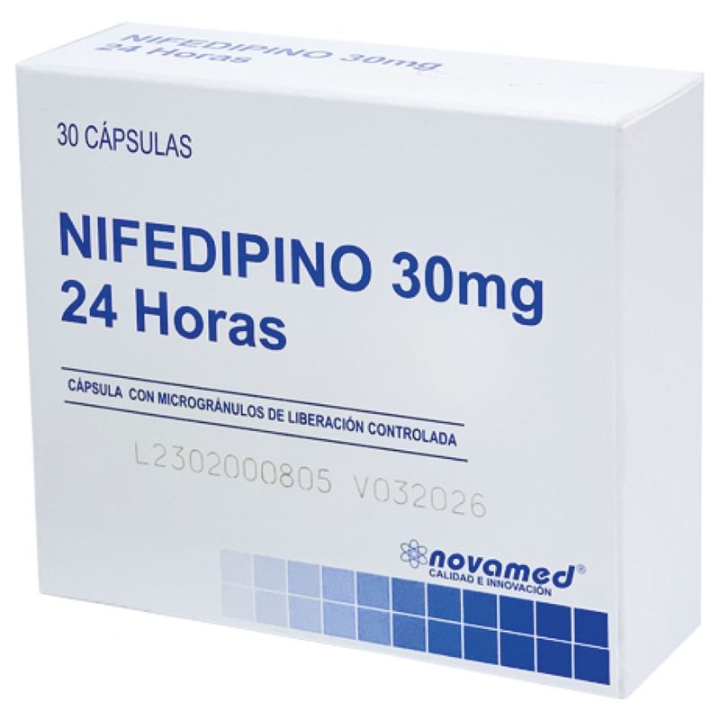 Nifedipino LP 30 mg 30 Cápsulas Novamed