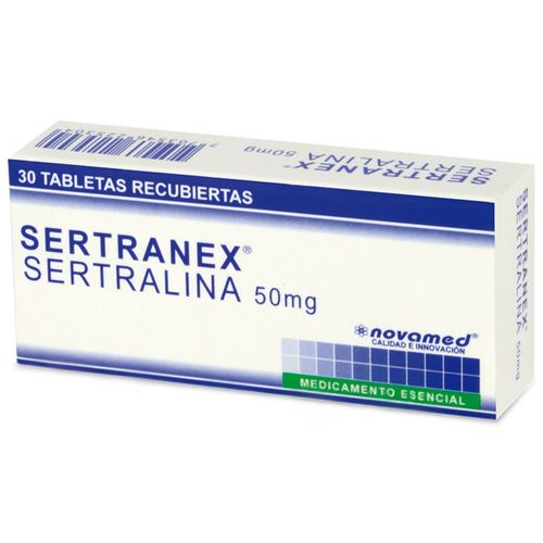 Sertranex Sertralina 50 Mg Caja X 30 Tabletas Novamed