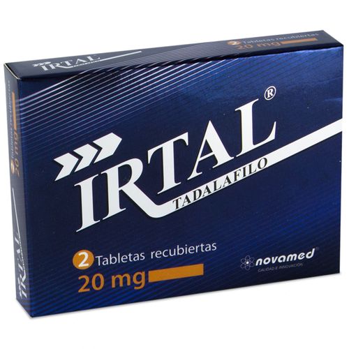 Tadalafilo Irtal 20 Mg Caja X 2 Tabletas Novamed