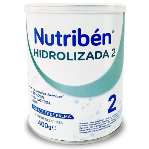 Fórmula Infantil Nutribén Hidrolizada Láctea 2 X 400 Gr Novamed