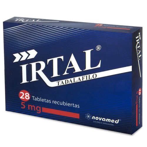 Tadalafilo Irtal 5 Mg Caja X 28 Tabletas Novamed