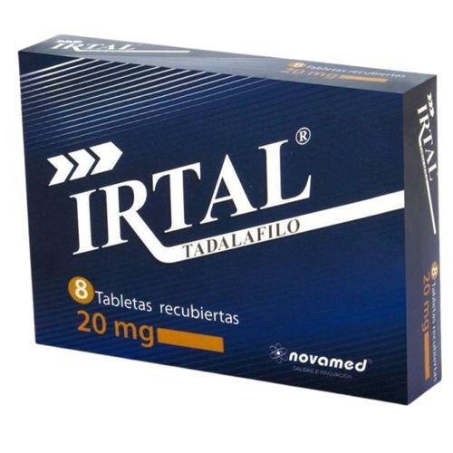 Tadalafilo Irtal 20 Mg Caja X 8 Tabletas Novamed