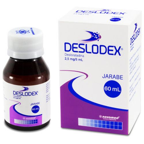 Deslodex Desloratadina Jarabe 2.5 Mg/5 Frasco X 60 Ml Novamed