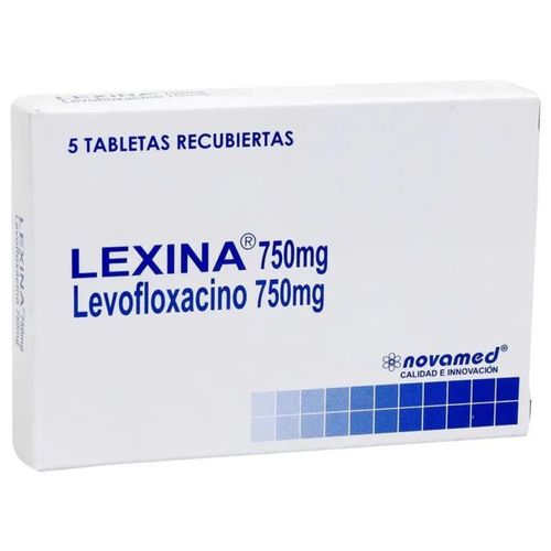 Lexina Levofloxacina 750 Mg Caja X 5 Tabletas Novamed