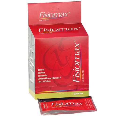 Gel Lubricante Fisiomax Caja X 30 Sobre Zambon