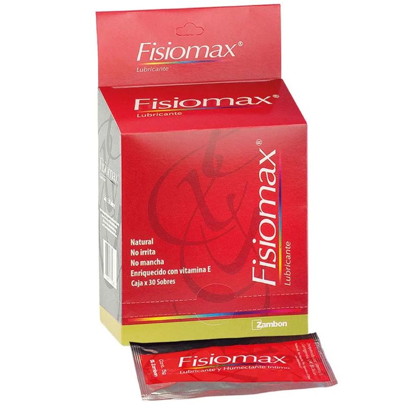 Gel Lubricante Fisiomax Caja X 30 Sobre Zambon