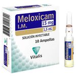 Meloxicam 15 mg/1.5 ml caja 10 ampollas