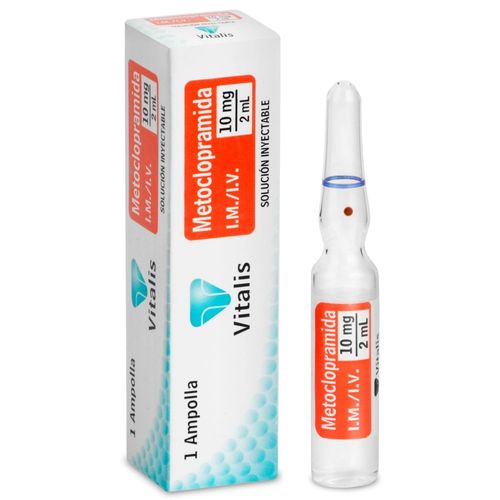 Metoclopramida 10 Mg/2 Ml Caja X 1 Ampolla Vitalis