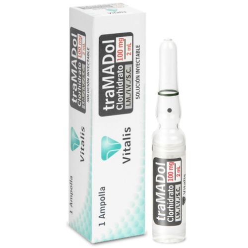 Tramadol 100Mg/2 Ml Caja X 1 Solución Inyectable Vitalis