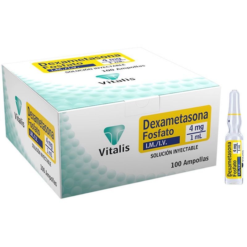 Dexametasona 4 mg 100 Ampollas Vitalis