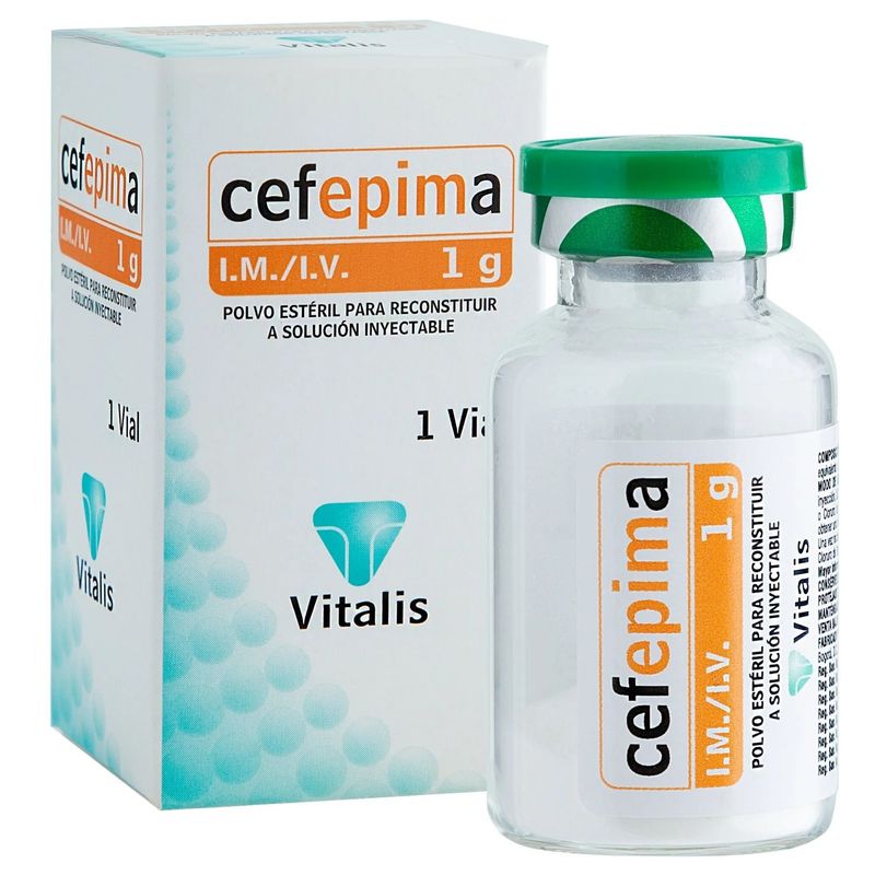Cefepima 1 g solución inyectable 1 ampolla