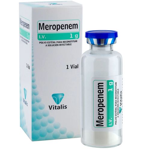 Meropenem Inyectable 1 Gr Caja X De 1 Ampolla Vitalis