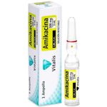 Amikacina 500 mg 2 ml inyectable 1 unidad