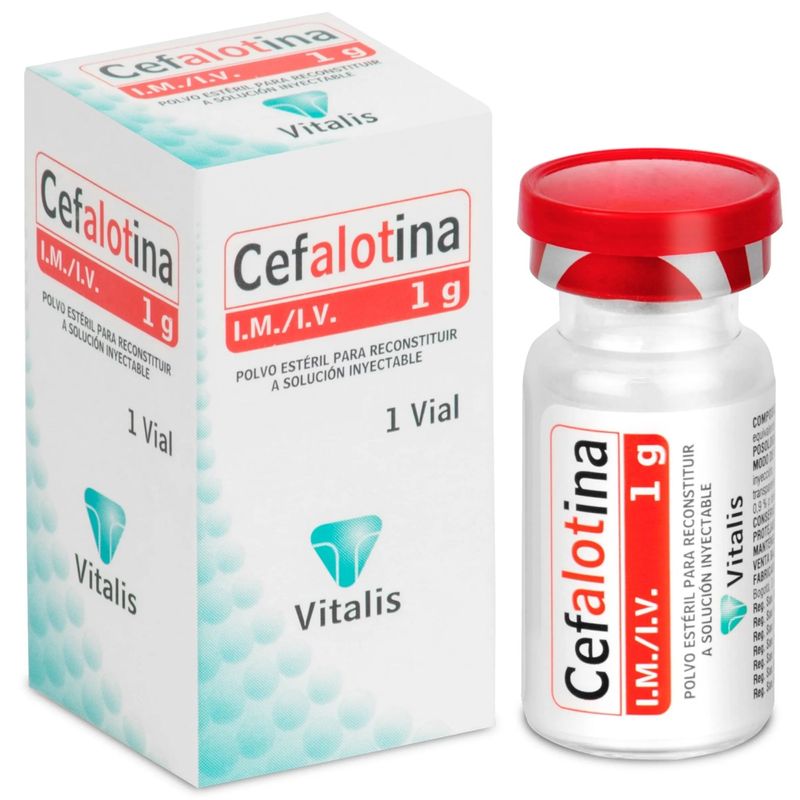 Cefalotina 1 g solución inyectable 1 ampolla
