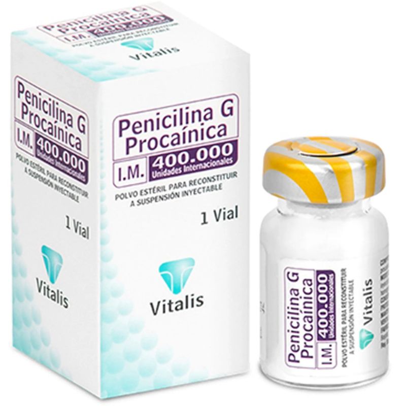 Penicilina G Procaínica 400 UI 1 ampolla