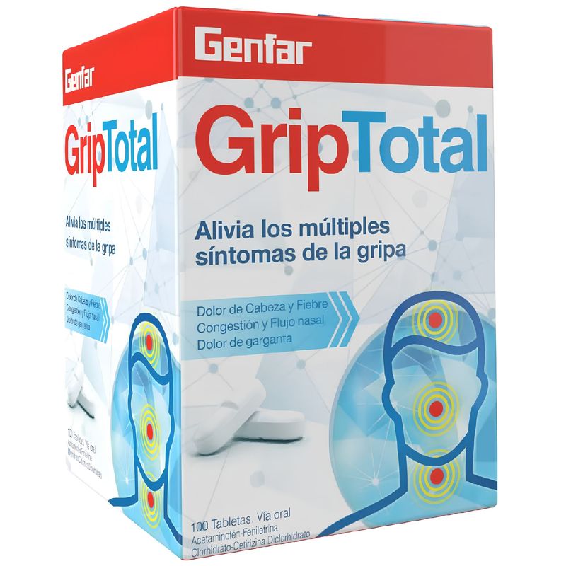 Genfargrip Triple Acción 100 Tabletas
