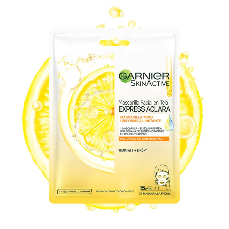 Mascarilla Facial Tela Express Aclara 28 Gr