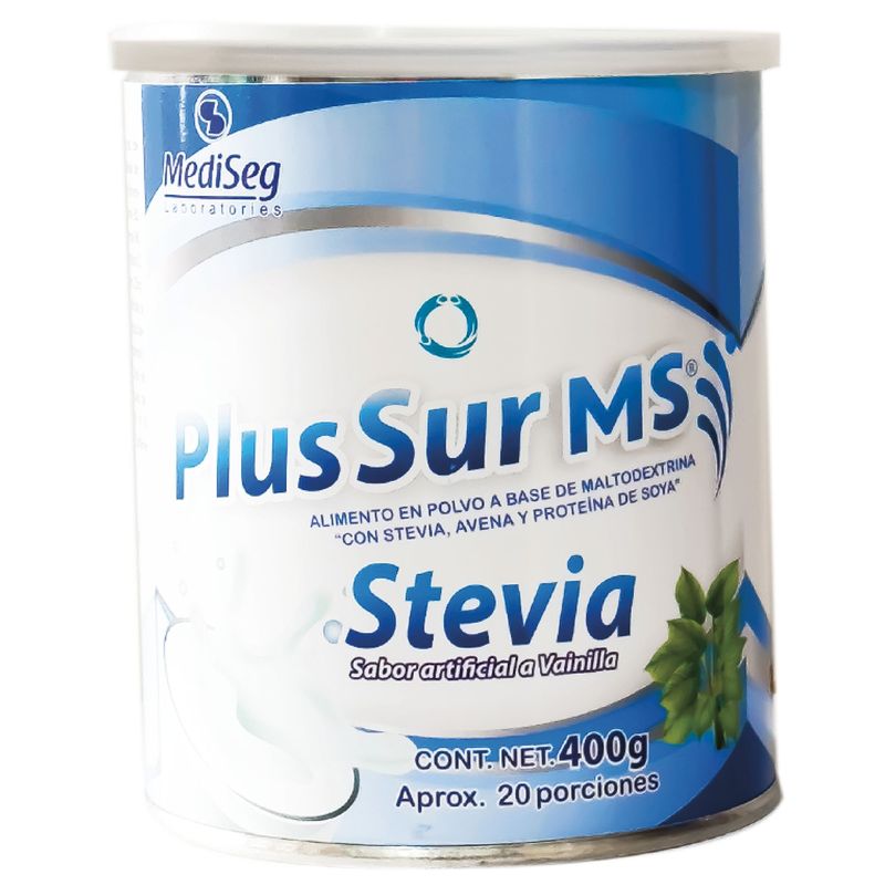 Plussure Stevia Sabor Vainilla Tarro 400 Gramos