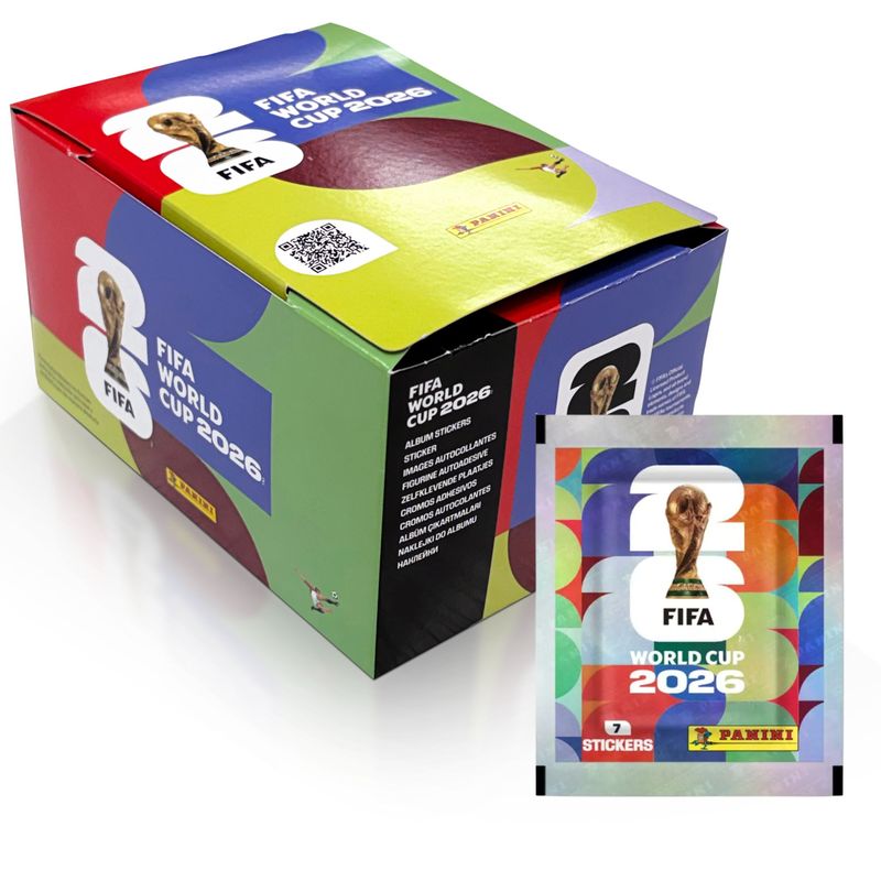 Láminas Panini Mundial 2026 Caja x 104 Sobres
