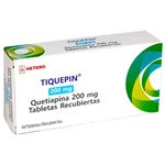 Tiquepin 200 mg Caja X 30 Tabletas Hetero