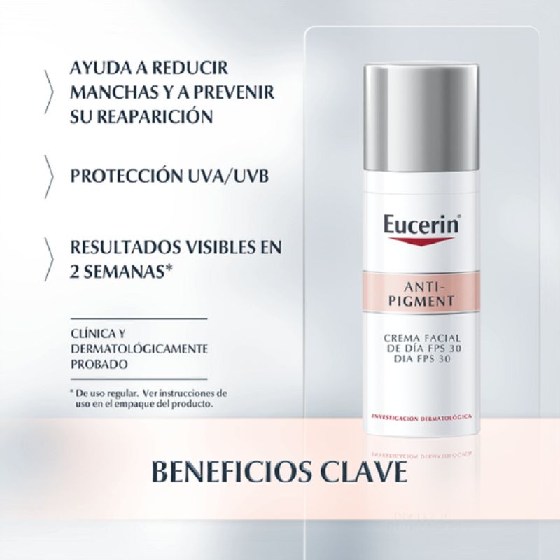Eucerin Antipigment Día Fps 30 Frasco X 50 Ml