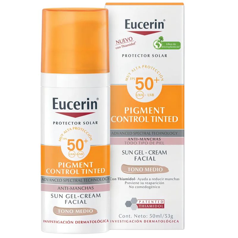 Protector Solar Eucerin Tono Claro Medio 50ml