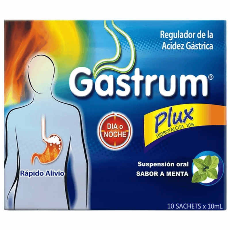 Gastrum Plux Menta 10 Sachets Suspensión
