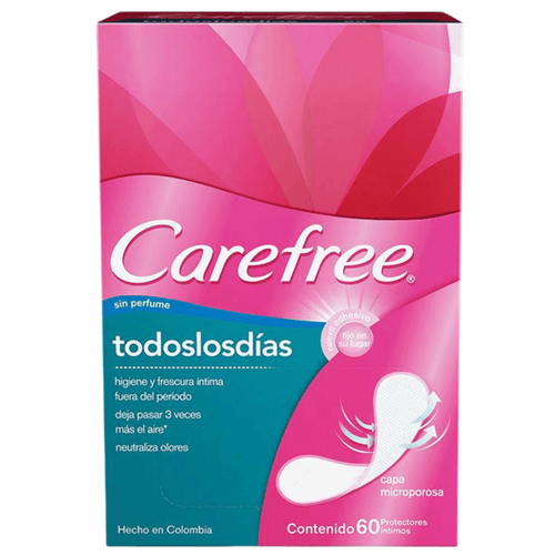 Protectores Carefree Brisa Sin Perfume Caja X 60 Unidades Johnson