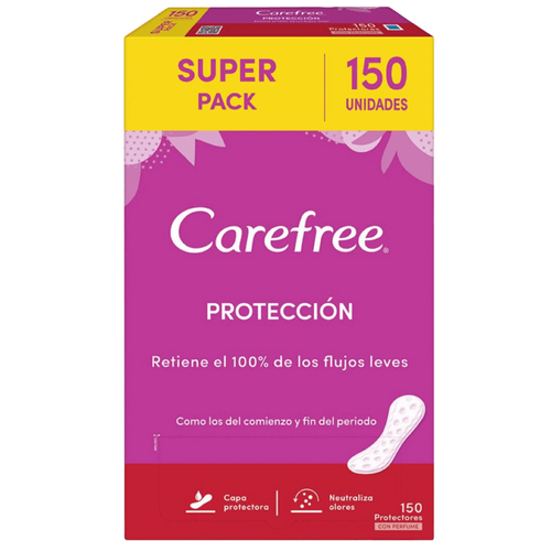 Protectores Carefree Regular Caja X 150 Unidades Johnson