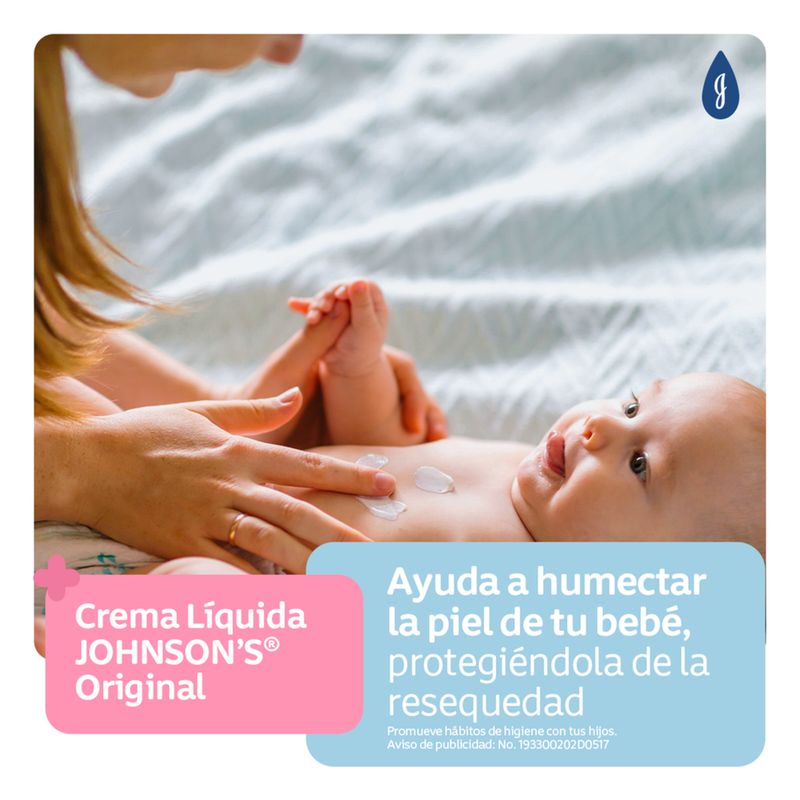 Crema Líquida Johnsons Original Frasco X 100 Ml