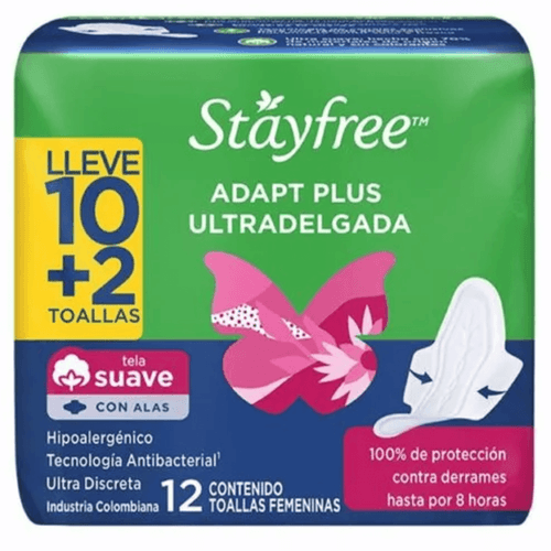 Toallas Higiénicas Plus Ultra Verde Paquete X 12 Unidades Johnson