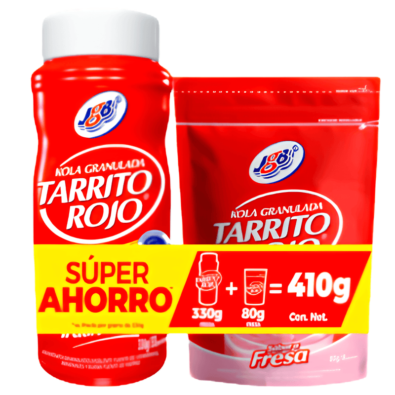 Tarrito Rojo Jgb Fresa Tradicional 330 Gr