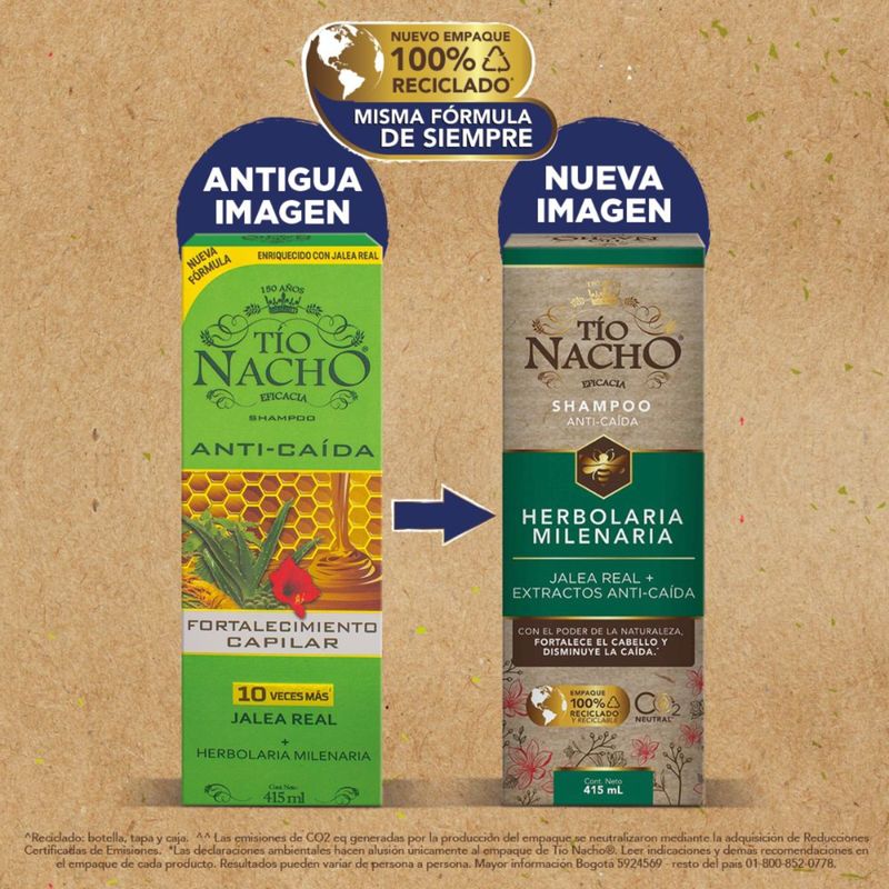 Champú Tío Nacho herbolaria milenio 415ml