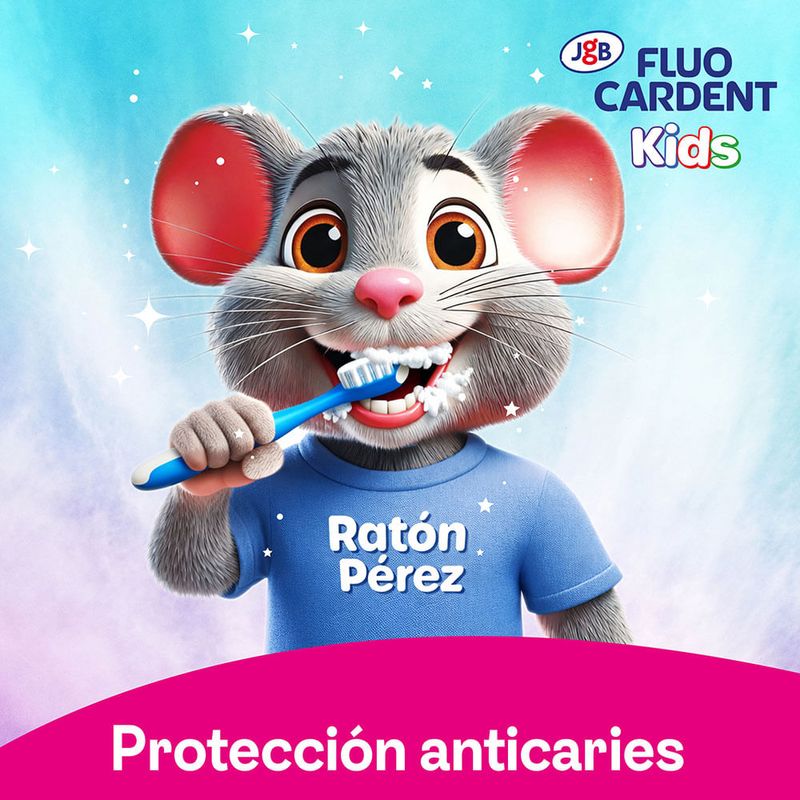 Crema Fluocardent Kids + Cepillo 50 g