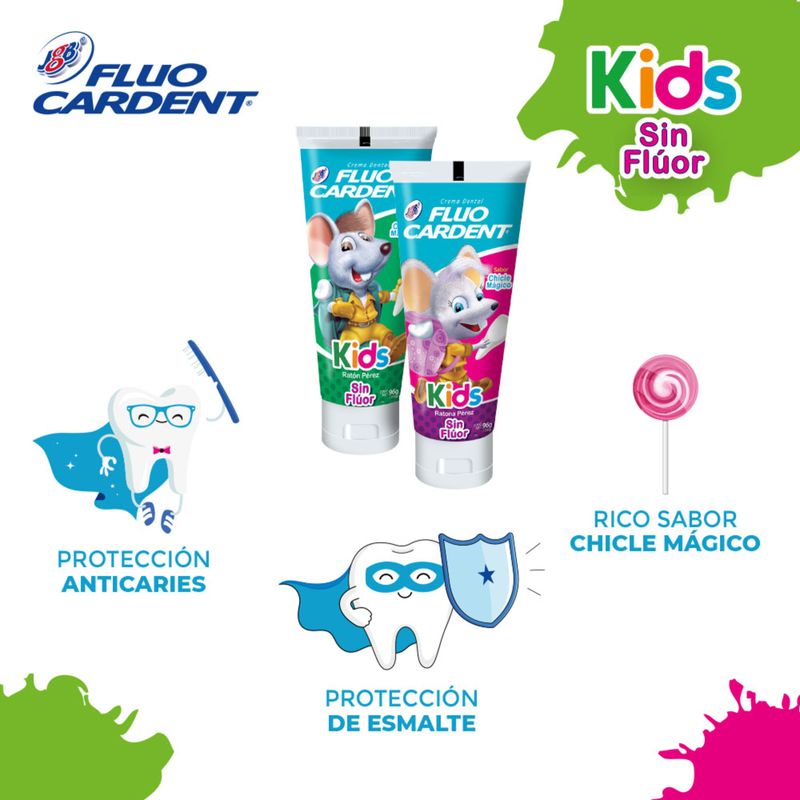 Crema Fluocardent Kids Sin Flúor 96 g