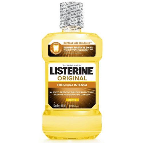 Enjuague Bucal Listerine Original Antiseptico Frasco X 500 Ml Johnson
