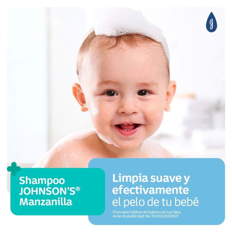 Shampoo Johnson Baby Manzanilla Frasco X 400 Ml