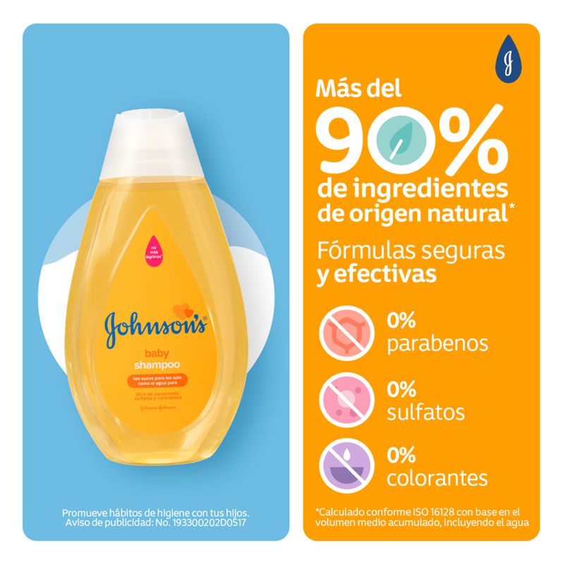 Shampoo Johnson Baby Original Frasco X 100 Ml