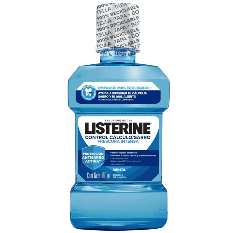 Enjuague Bucal Listerine Control Cálculo 180 Ml