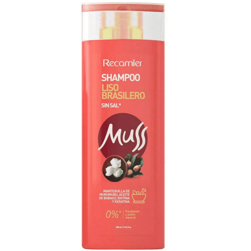 Shampoo Muss Liso Brasilero 220 Ml Recamier