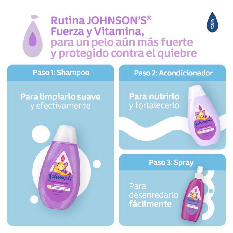 Johnson’s Baby champú fuerza vitamina 750 ml