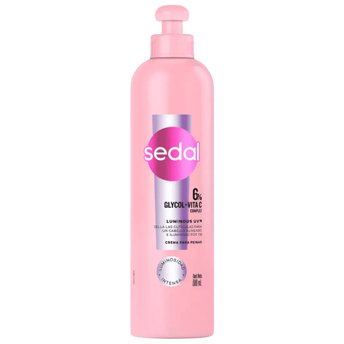Crema para Peinar Sedal Luminous UV Frasco X 300 ml