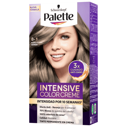 Tinte Palette Intensive Cc Rubio Claro Cenizo Semikit 8-1 Henkel