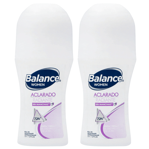 Desodorante Balance Roll On Aclarado Women 2 Frasco X 50 Ml Henkel