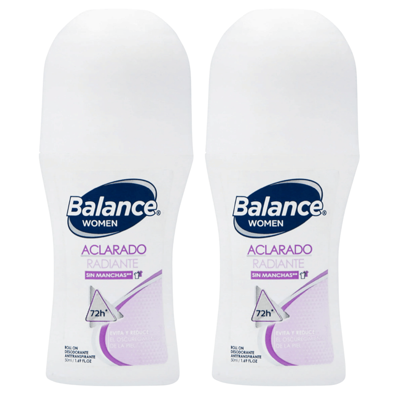 Balance rollon Aclarado Women pack x2 50 ml