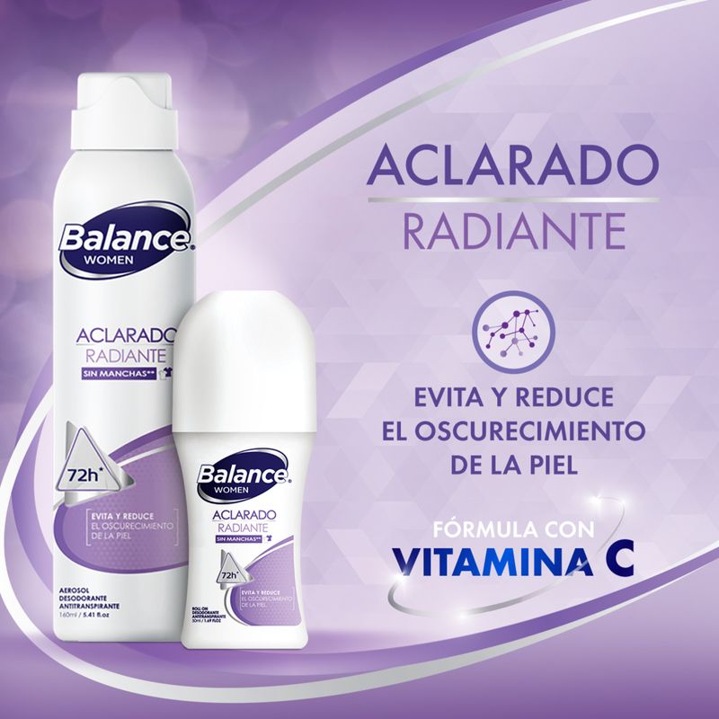Balance rollon Aclarado Women pack x2 50 ml
