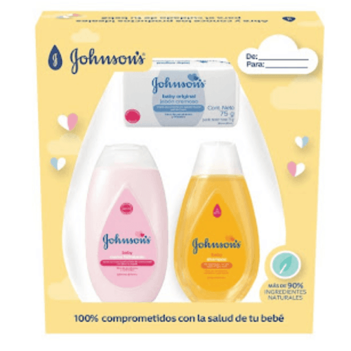 Kit Johnsons Baby Limpieza Crema Líquida + Shampoo + Jabón