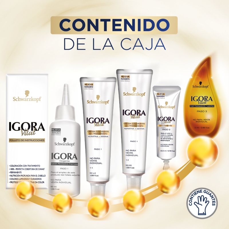 Tinte Igora Vital Chocolate+Tubo Estuche 6-68